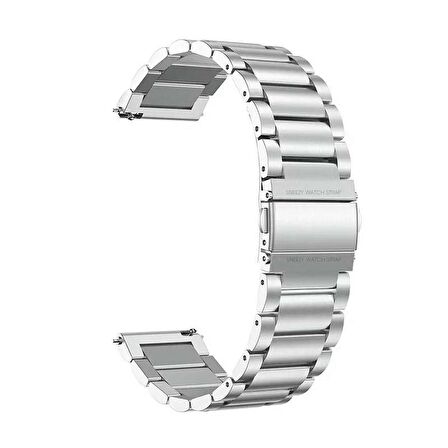 Huawei Watch Ultimate - Watch Buds  22mm Uyumlu Ironweft Döküm Çelik Metal Kordon 